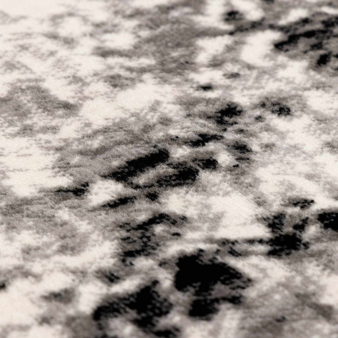 Swansboro Ivory And Black Modern Abstract Design Area Rug