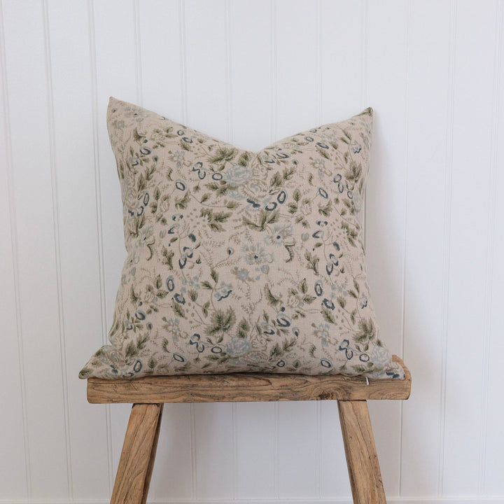 Fiona Botanical Linen Pillow Cover
