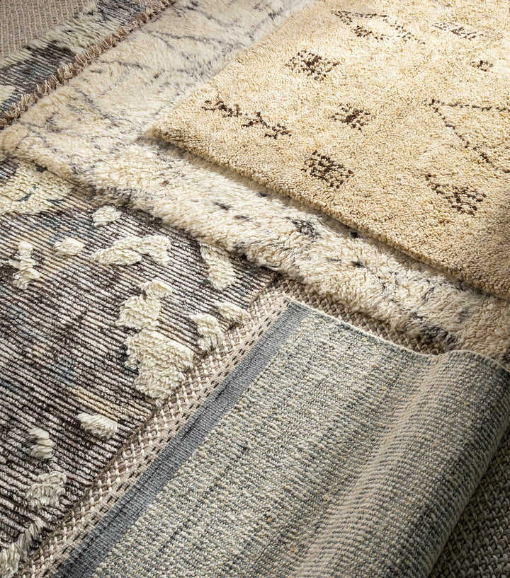 Kimberley Contemporary Style Ivory And Beige Hand Woven Area Rug