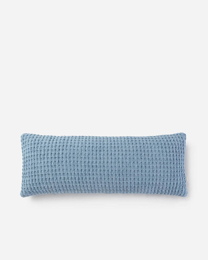 Solid Multi Color Crocheted Snug Waffle Lumbar Pillow