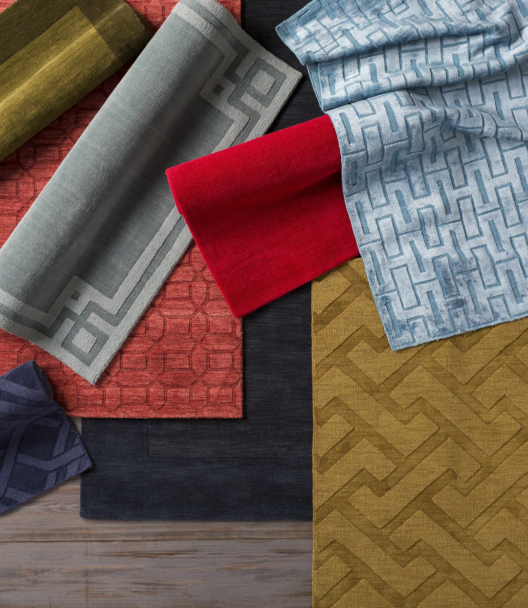 Talmage Charcoal Modern Solid Design Hand Loom Area Rug
