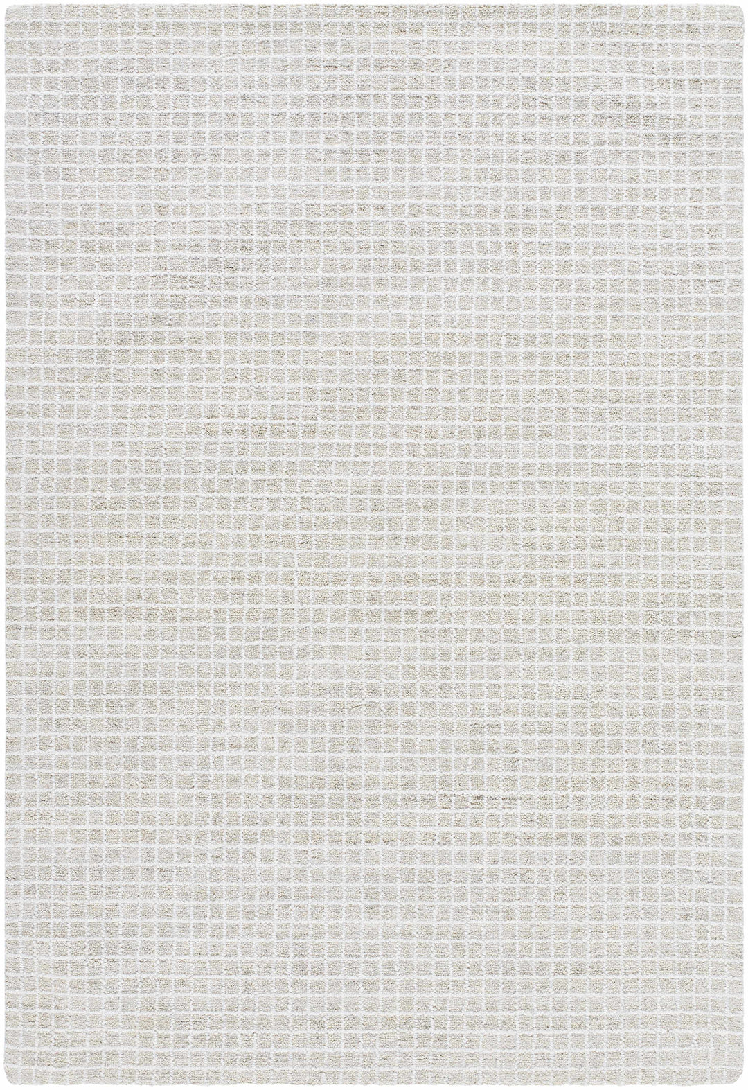 Anahid Modern Geometrical Ivory Hand Tufted Area Rug