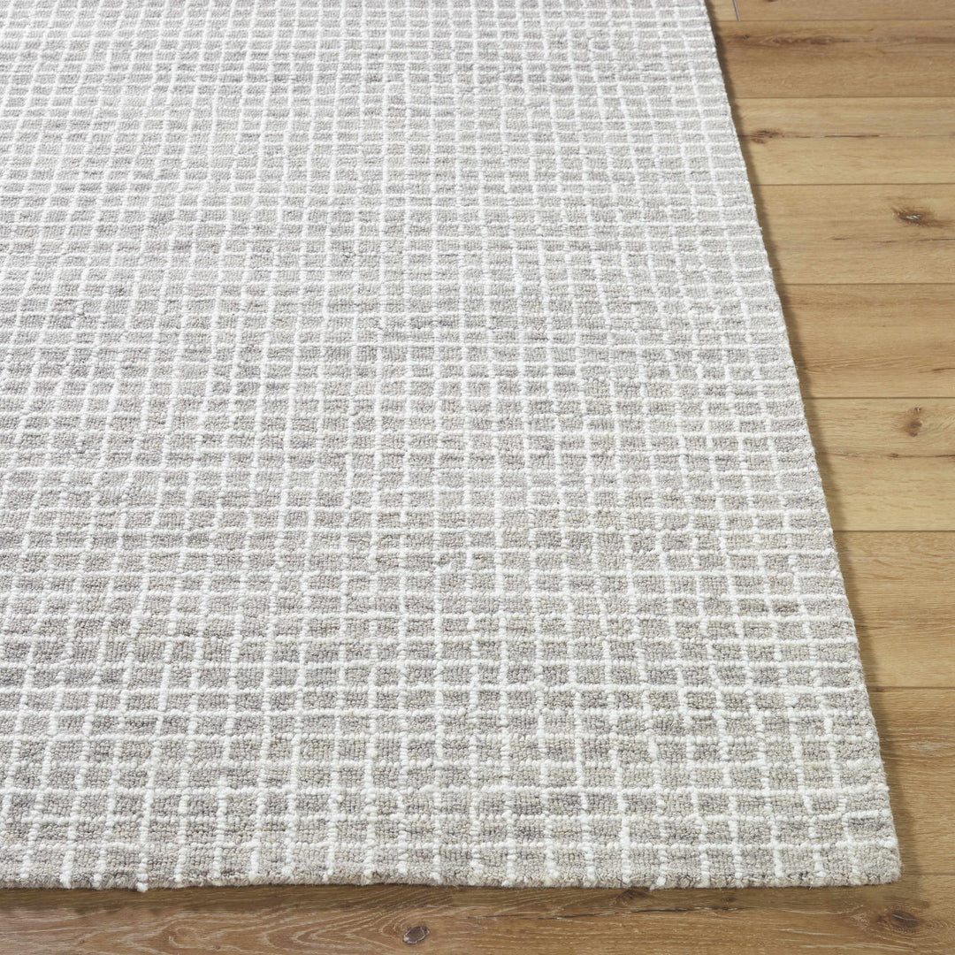 Anahid Gray And Ivory Geometrical Design Rug