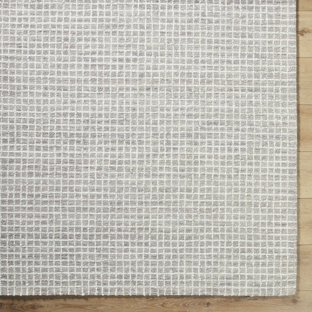 Anahid Gray And Ivory Geometrical Design Rug
