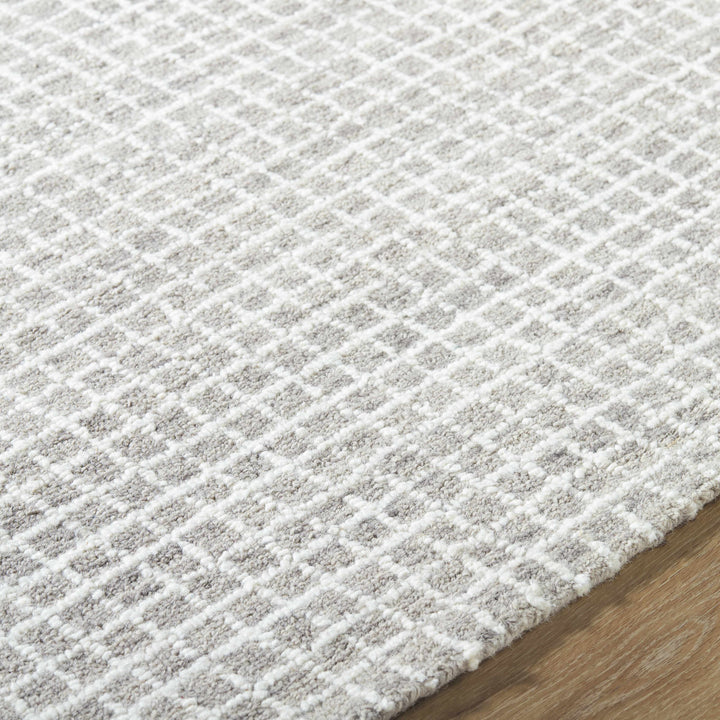 Anahid Gray And Ivory Geometrical Design Rug