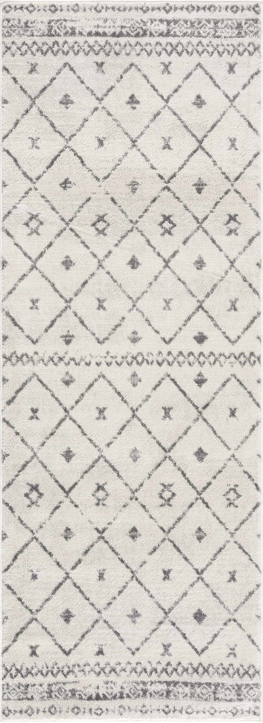 Tigris Modern Geometrical Design Ivory Area Rug