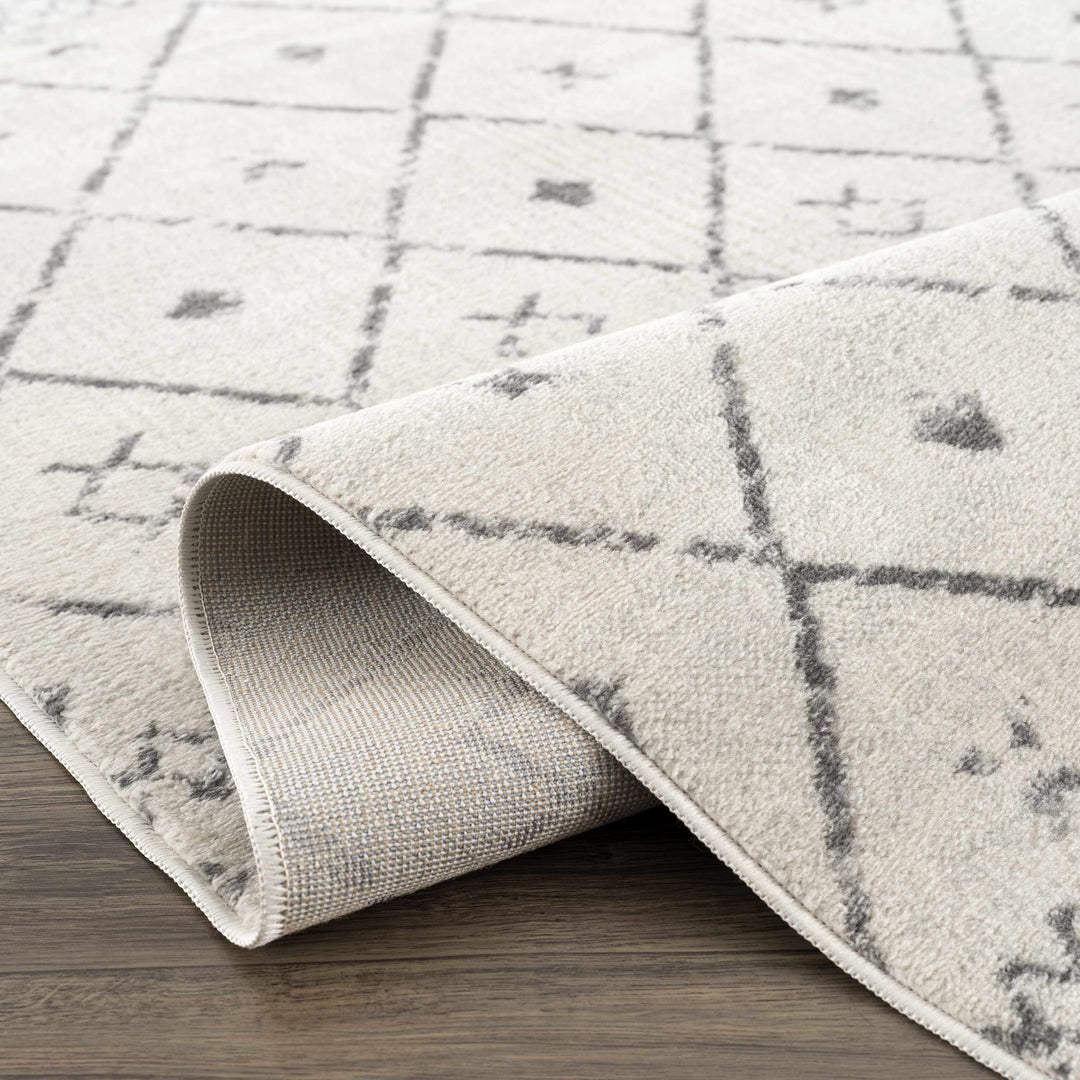 Tigris Modern Geometrical Design Ivory Area Rug