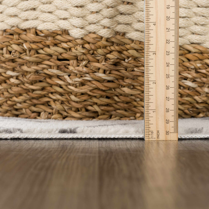 Tigris Modern Geometrical Design Ivory Area Rug