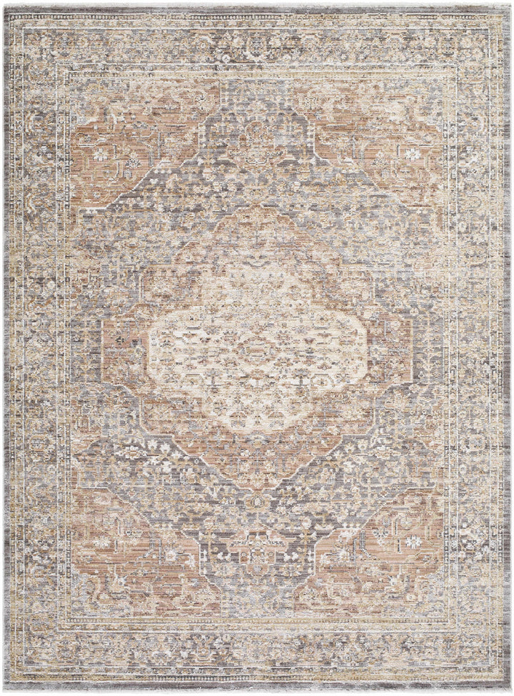 Tulio Traditional Style Beige And Brown Area Rug