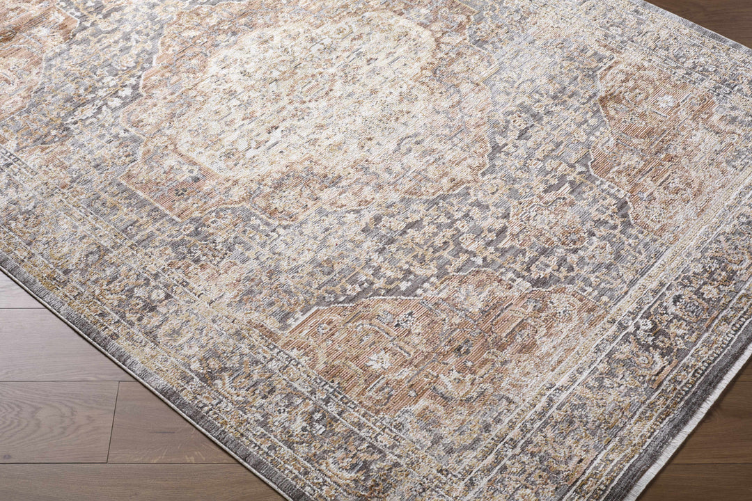Tulio Traditional Style Beige And Brown Area Rug