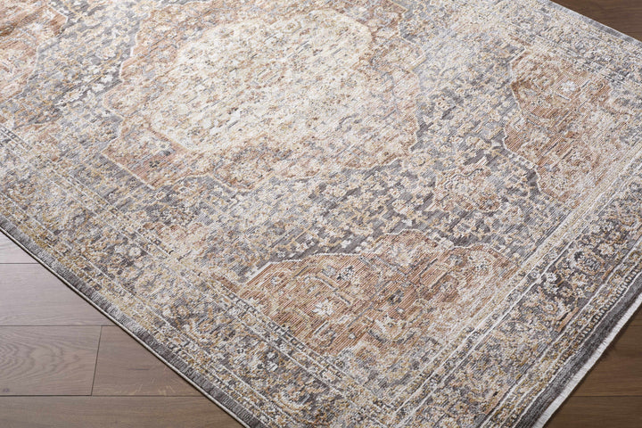 Tulio Traditional Style Beige And Brown Area Rug