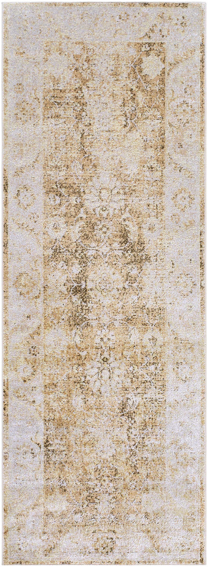 Aniyah Traditional Beige And Brown Washable Rug