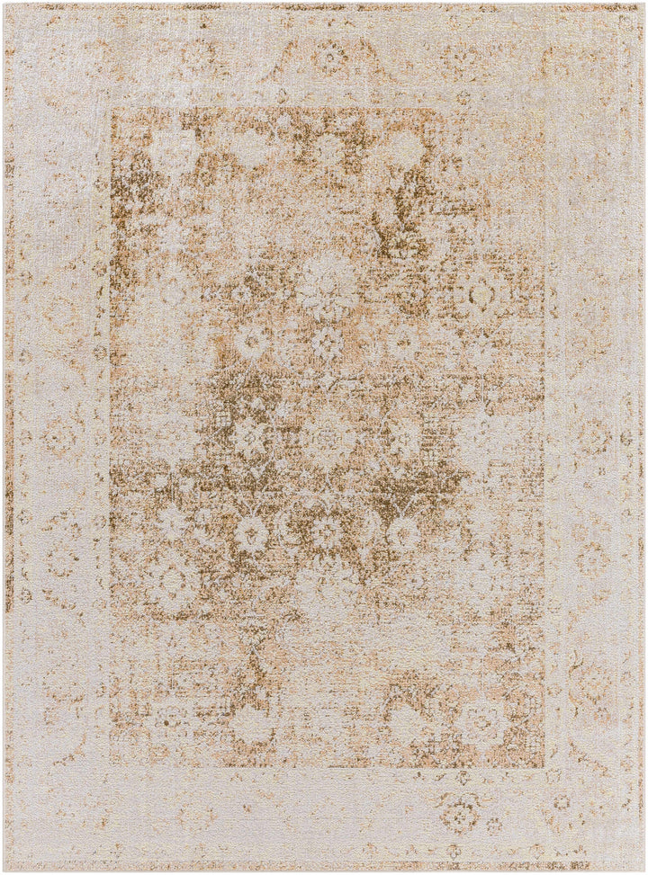 Aniyah Traditional Beige And Brown Washable Rug