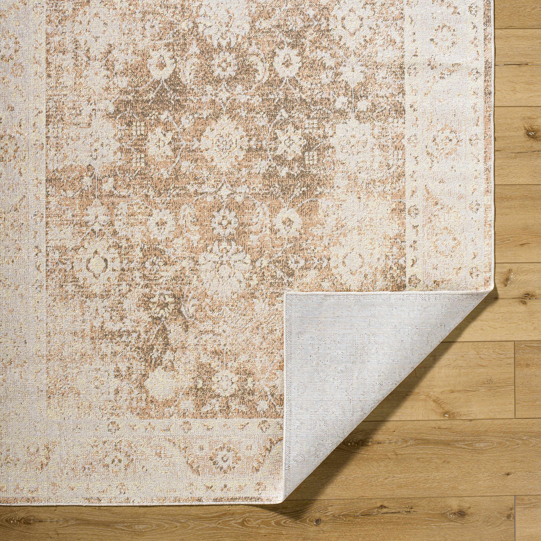 Aniyah Traditional Beige And Brown Washable Rug