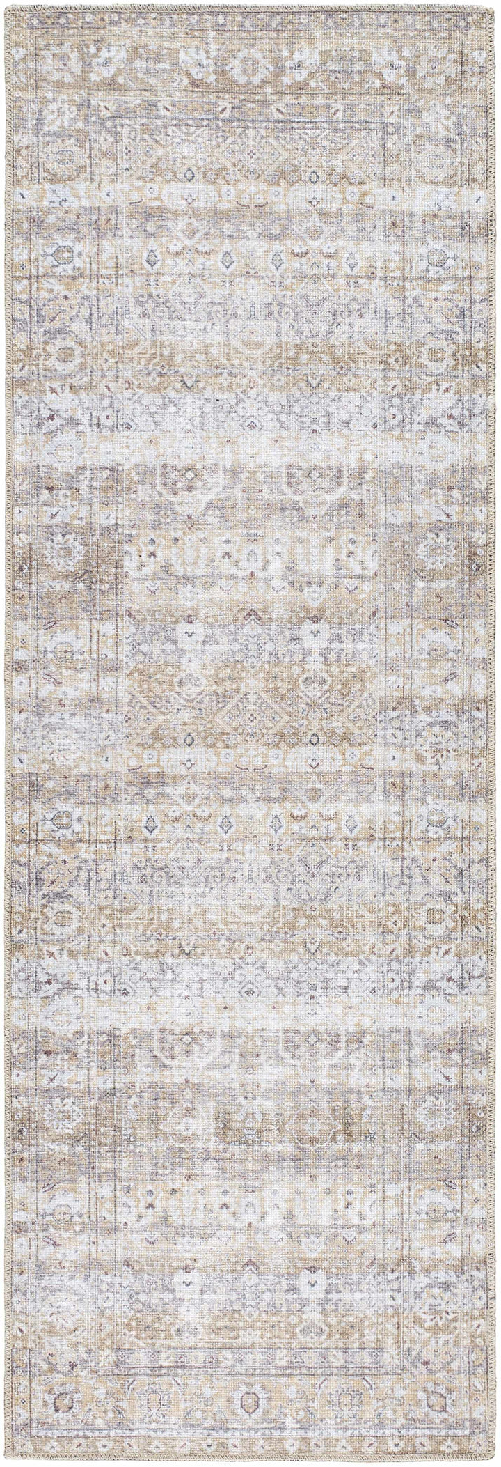 Tywin Traditional Beige And Gray Washable Rug