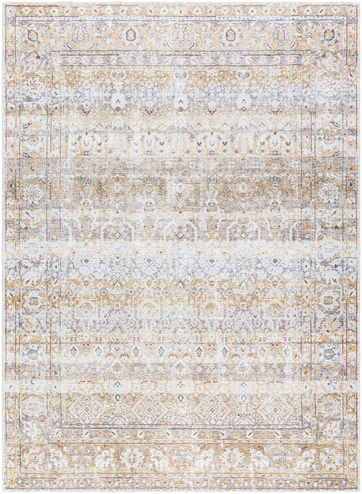 Tywin Traditional Beige And Gray Washable Rug