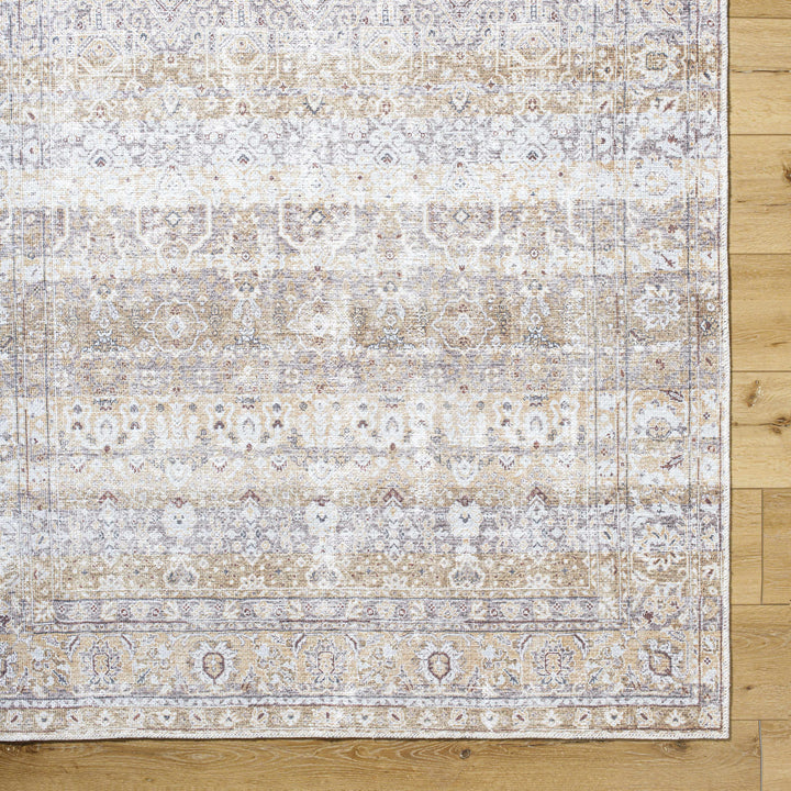 Tywin Traditional Beige And Gray Washable Rug