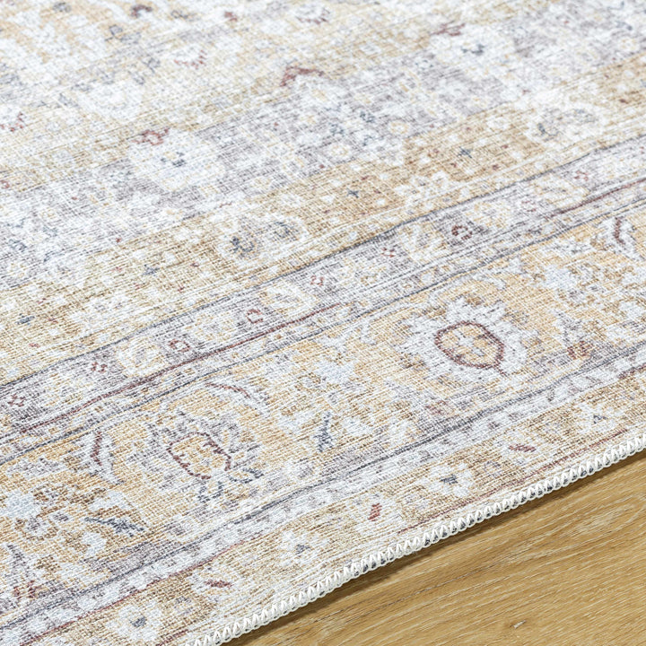 Tywin Traditional Beige And Gray Washable Rug