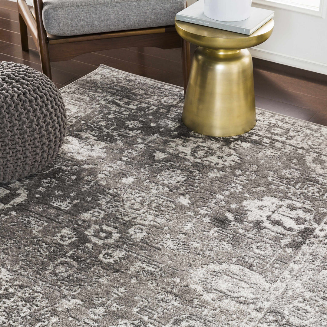 Tripp Gray Traditional Style Area Rug