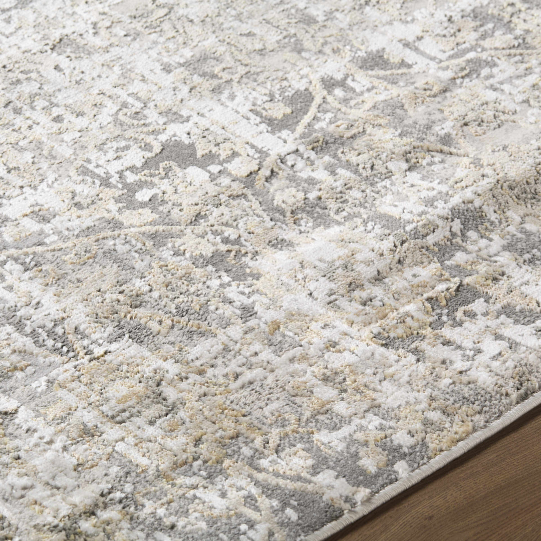 Tiago Modern Abstract Design Ivory And Beige Area Rug