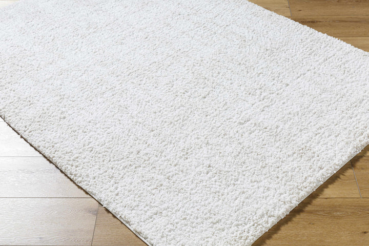 Troya Contemporary Solid Ivory And Gray Rug
