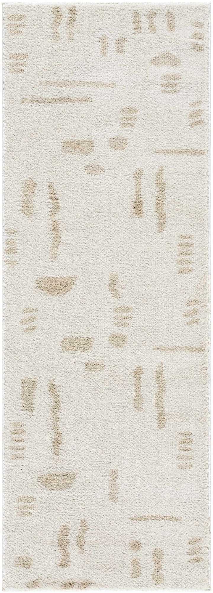 Azriel Contemporary Style Beige Washable Area Rug