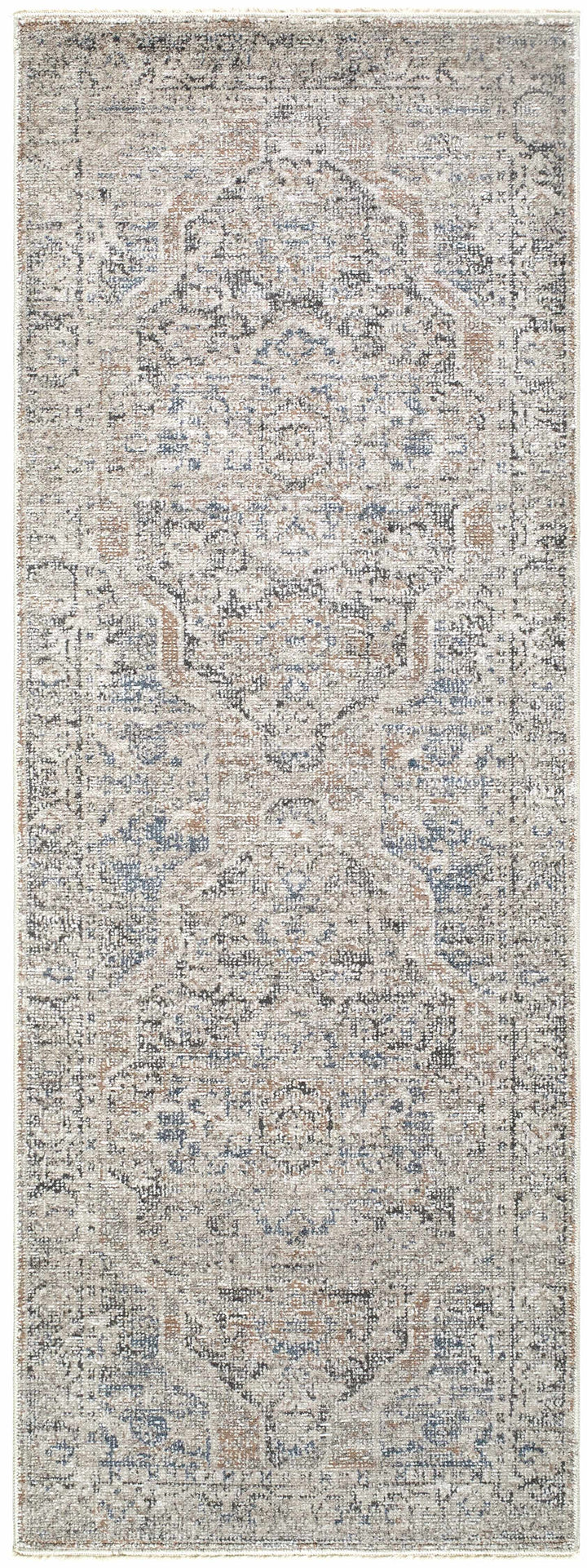 Tavon Traditional Style Beige And Gray Area Rug