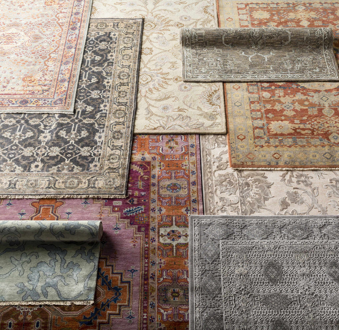 Brookeland Traditional Beige And Rust Hand Knotted Wool Area Rug