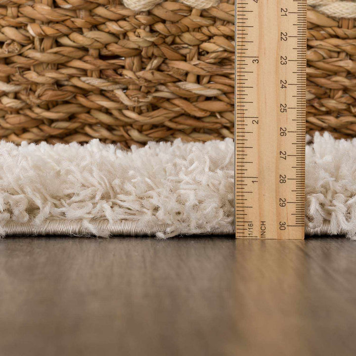 Emmly Contemporary Style Beige And Ivory Area Rug