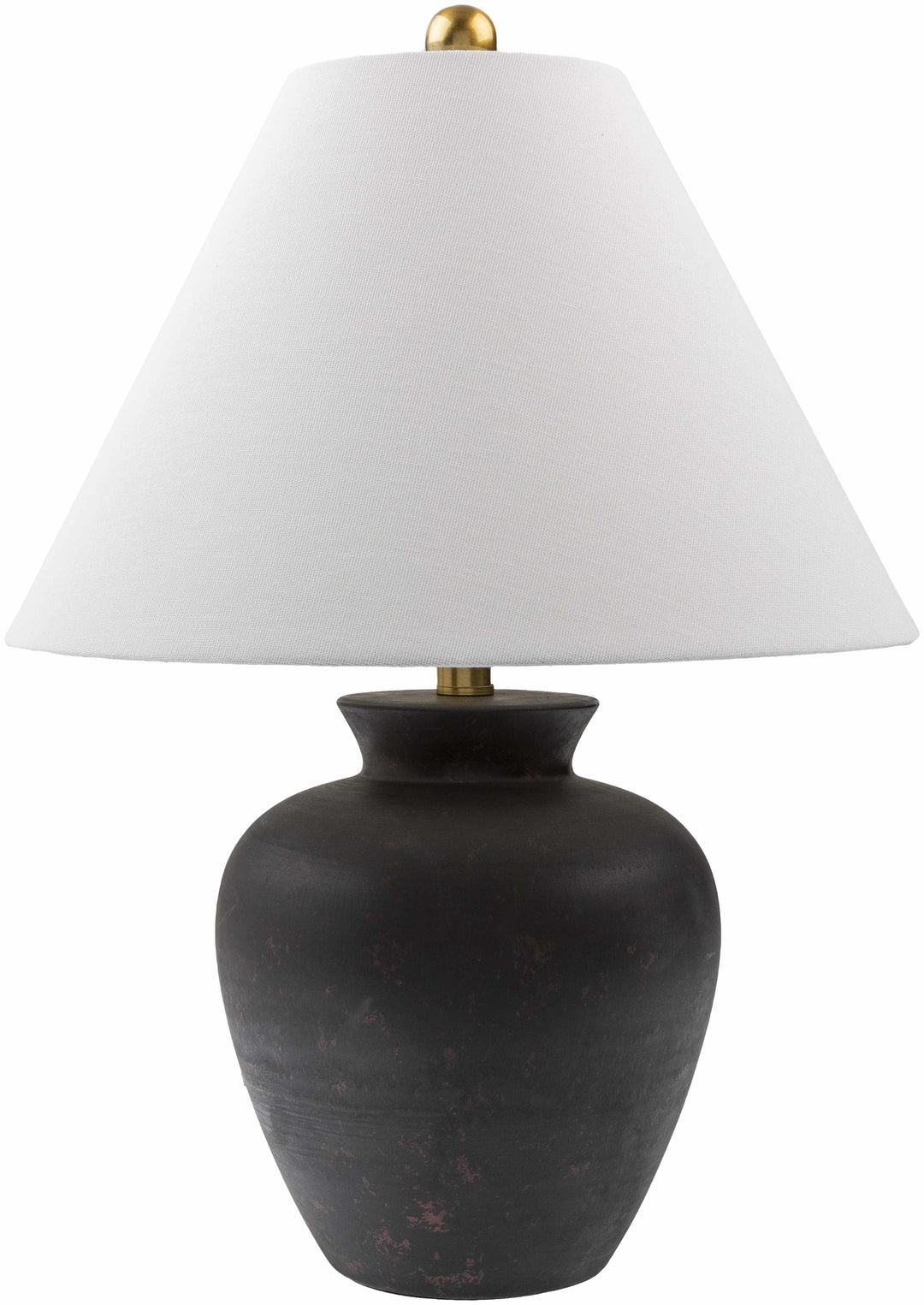 Valderrey Black Ceramic Table Lamp | Southwestern Accent Lighting