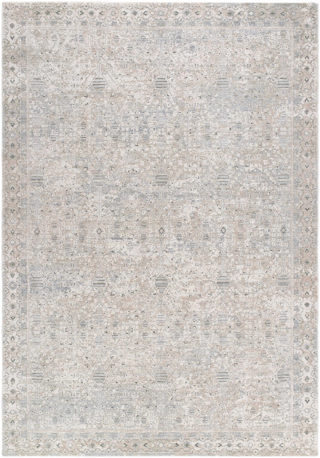 Avalyn Traditional Style Cream Rug