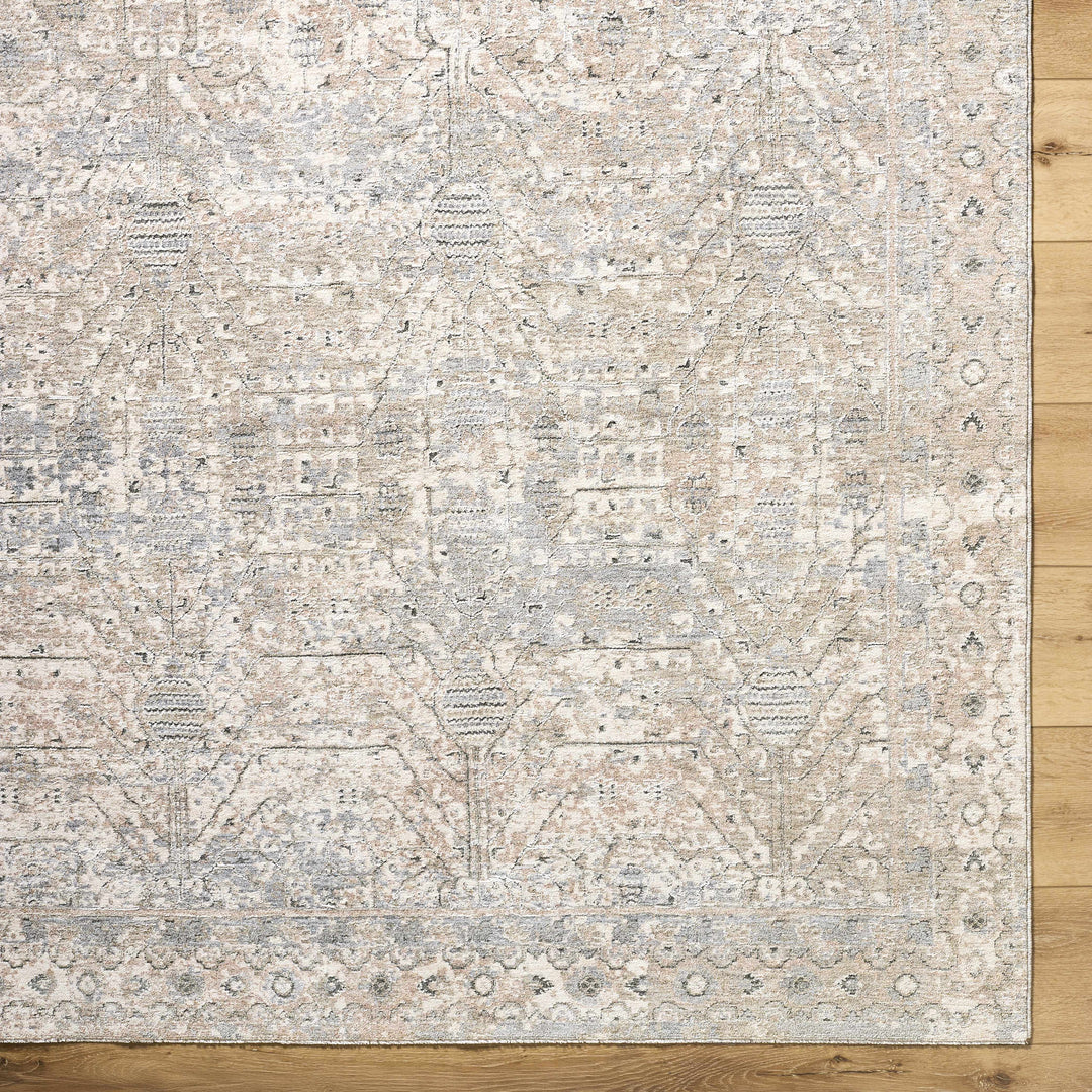 Avalyn Traditional Style Cream Rug