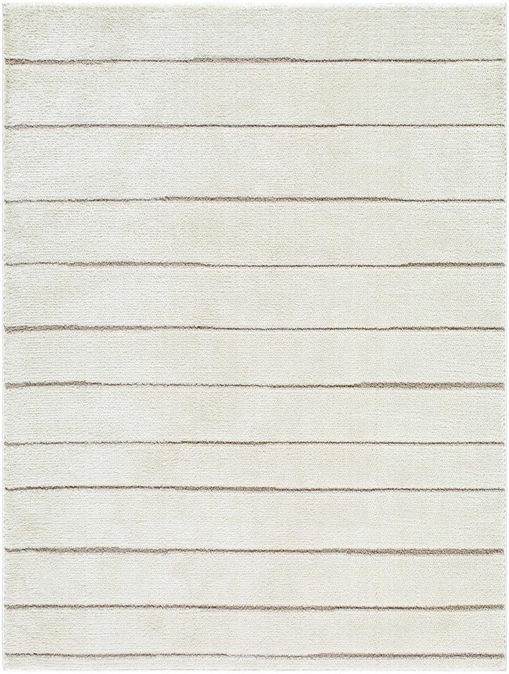 Cascade Modern Ivory Stripes Area Rug