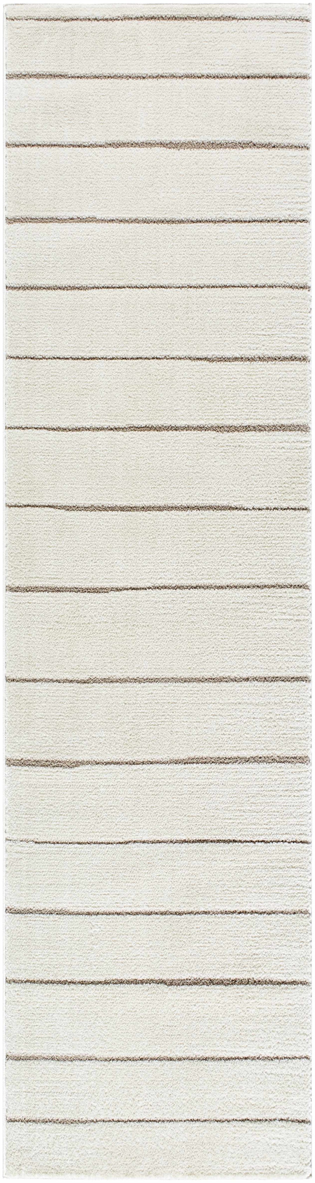 Cascade Modern Ivory Stripes Area Rug