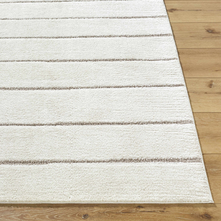 Cascade Modern Ivory Stripes Area Rug
