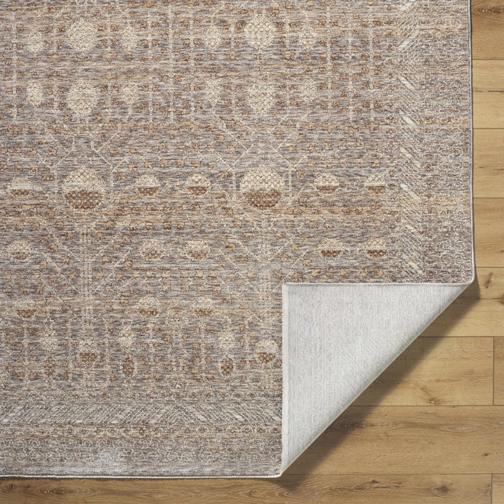 Vince Traditional Style Brown And Gray Area Rug