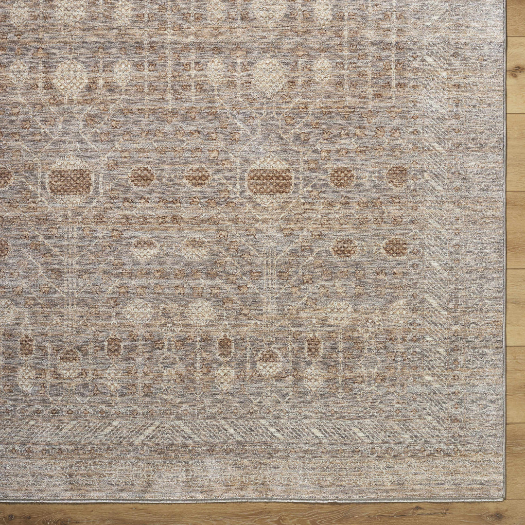 Vince Traditional Style Brown And Gray Area Rug