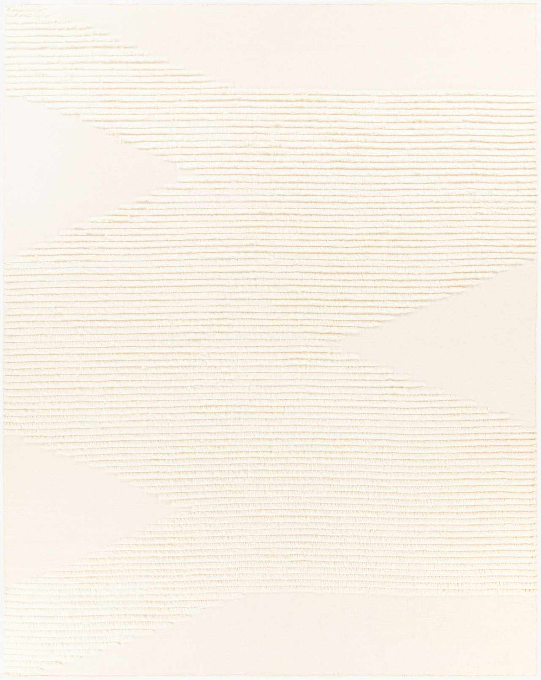Woodew Modern Style Ivory Hand Woven Wool Area Rug