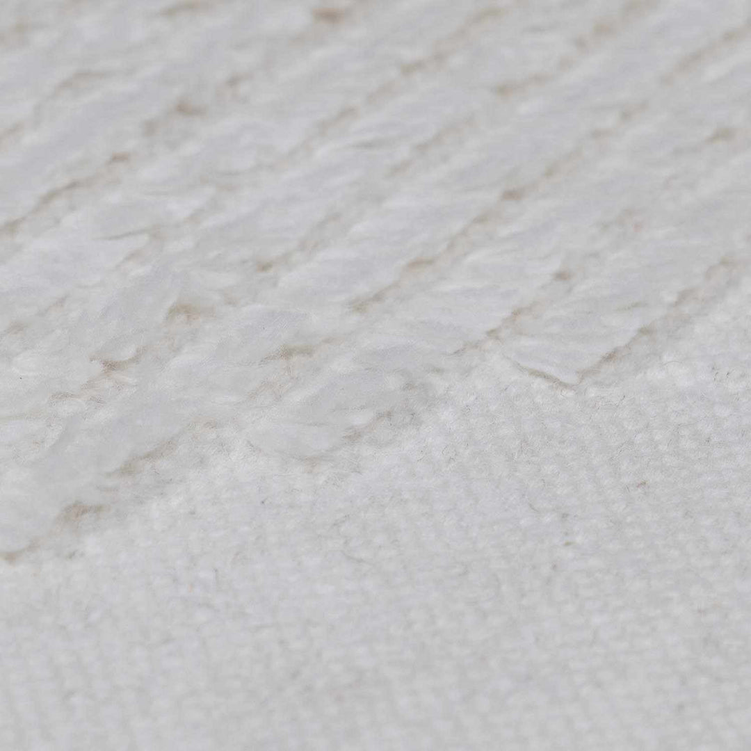 Woodew Modern Style Ivory Hand Woven Wool Area Rug