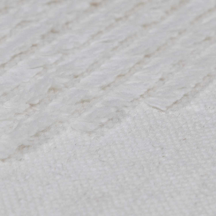 Woodew Modern Style Ivory Hand Woven Wool Area Rug
