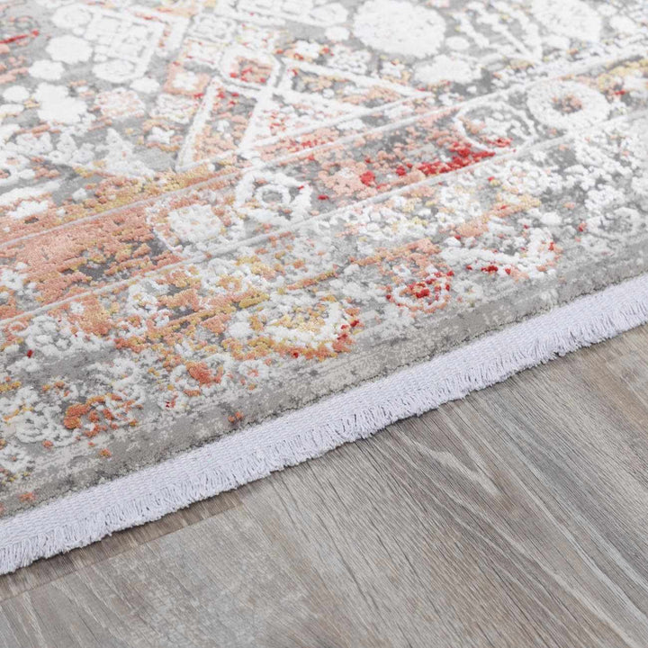 Witheridge Traditional Style Ivory And Gray Area Rug