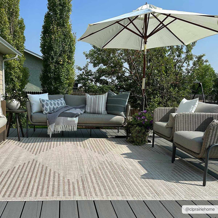 Winmalee Modern Style Tan Outdoor Rug
