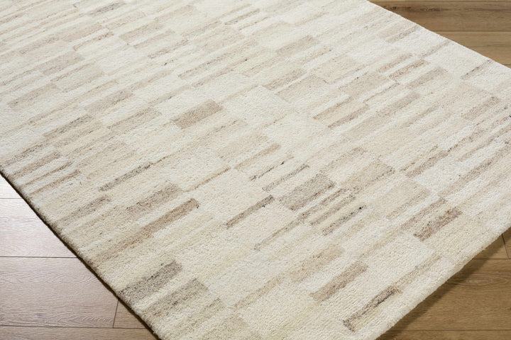 Axelle Contemporary Abstract Beige Hand Tufted Area Rug