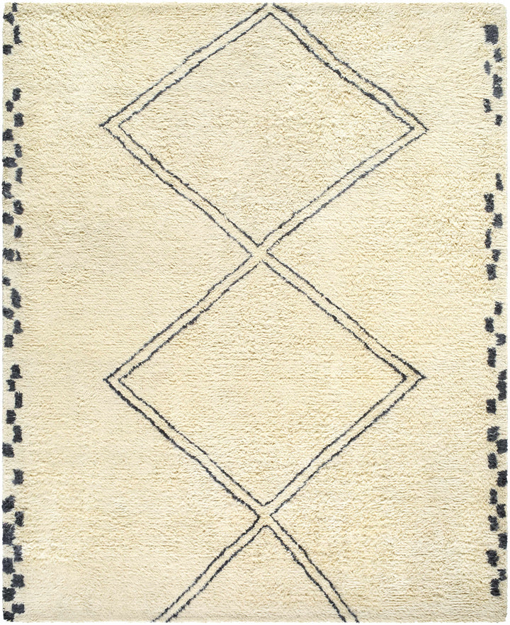 Audrey Contemporary Geometrical Beige And Black Rug