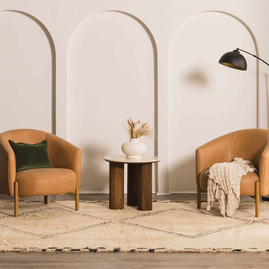 Audrey Contemporary Geometrical Beige And Black Rug