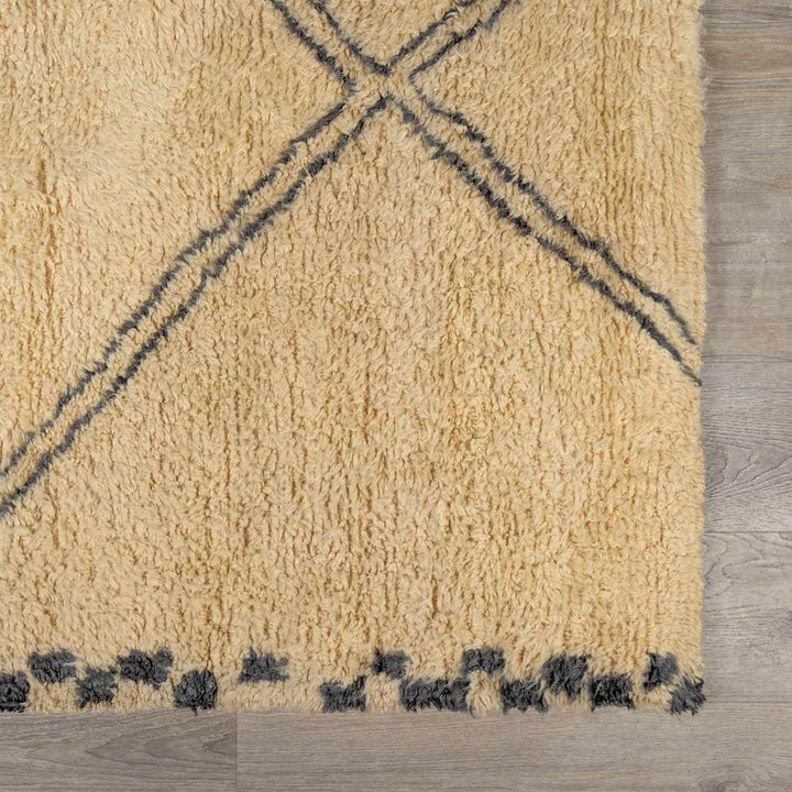 Audrey Contemporary Geometrical Beige And Black Rug