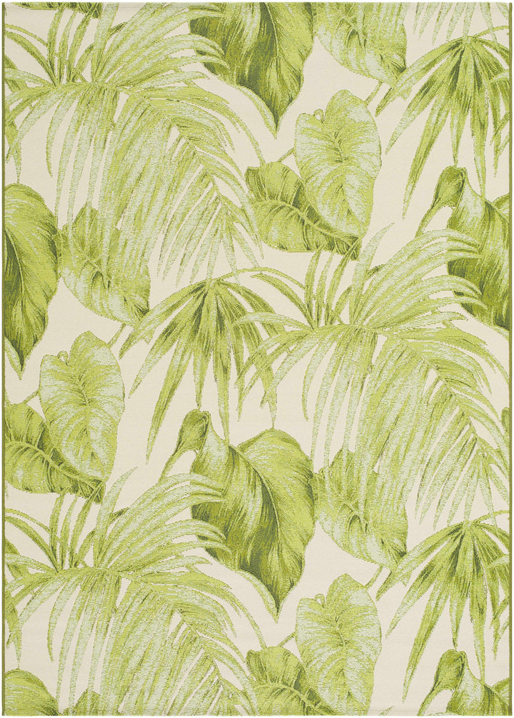 Amirah Contemporary Botanical Olive Rug