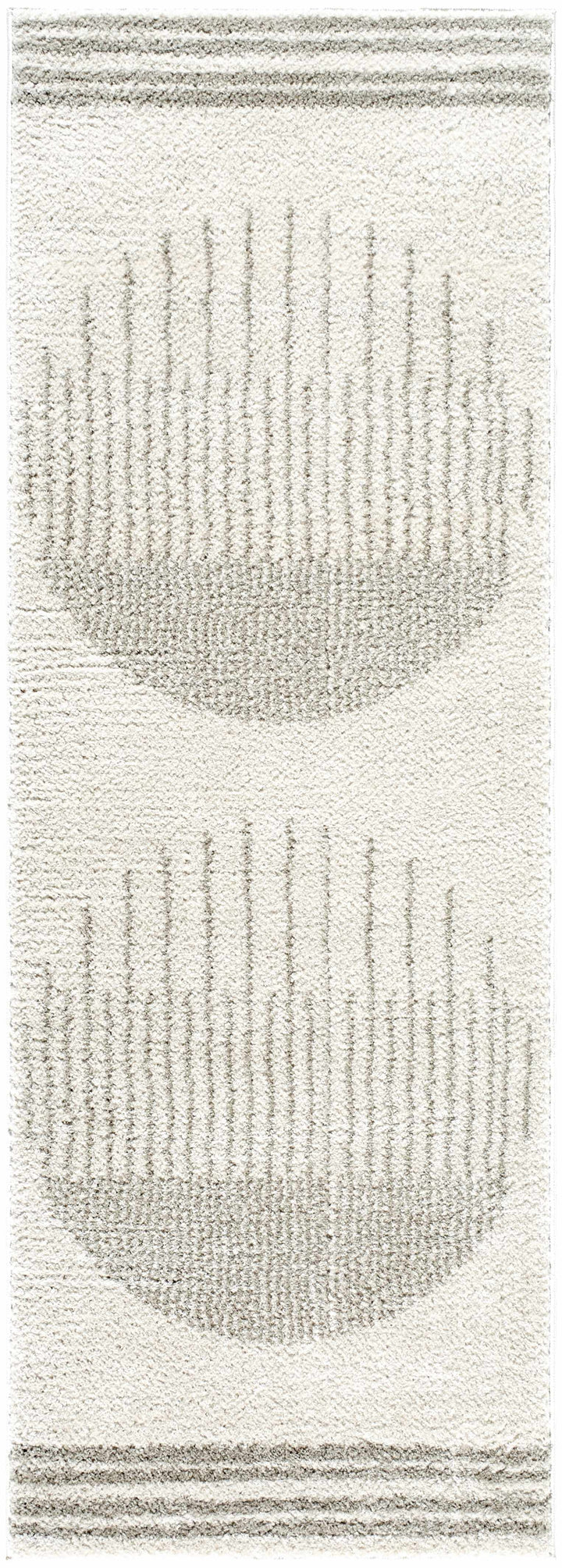 Apichu Modern Style Beige And Gray Washable Area Rug