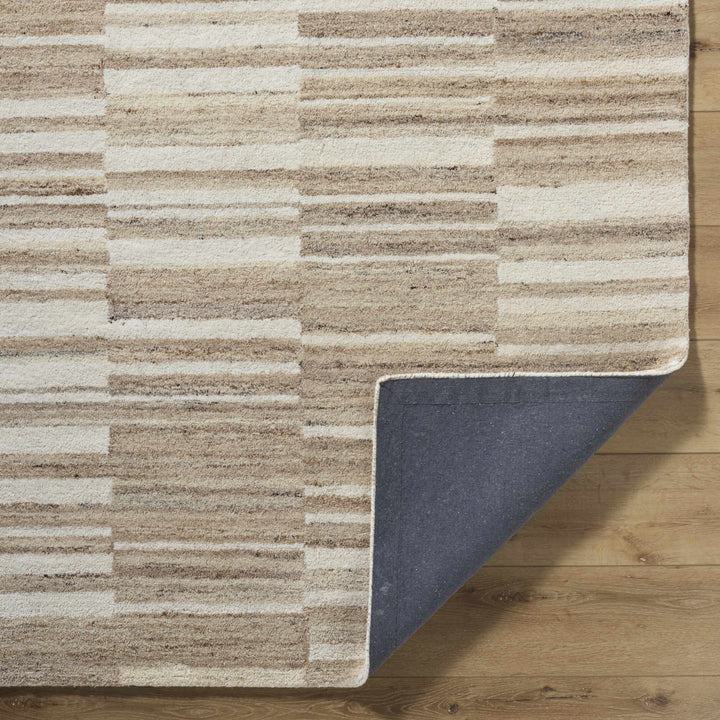 Yuuma Contemporary Style Beige And Tan Hand Tufted Area Rug