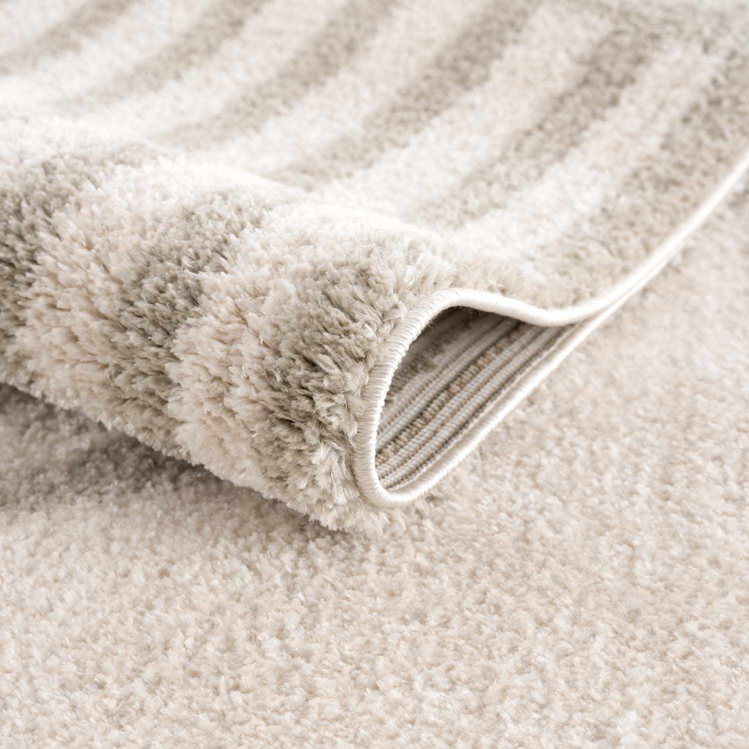 Yasuo Modern Geometrical Beige And Gray Washable Area Rug